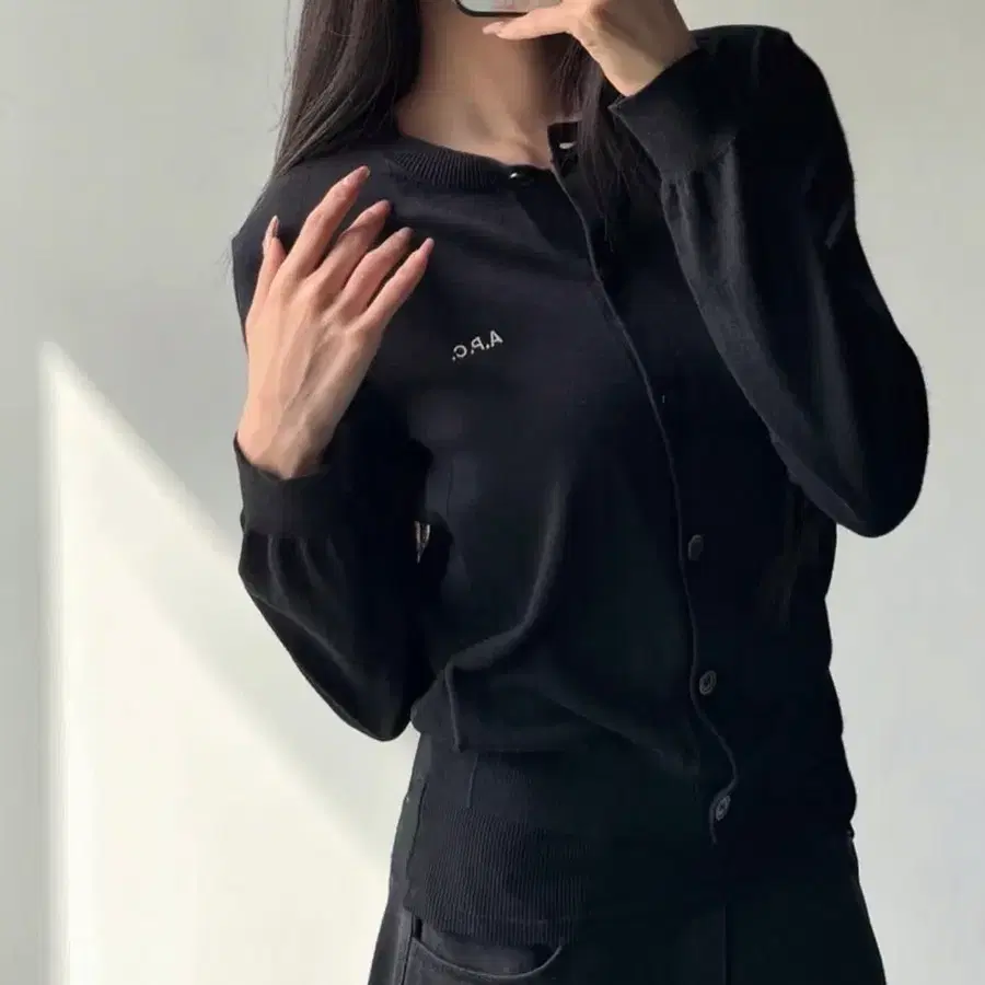A.P.C. 블랙 가디건