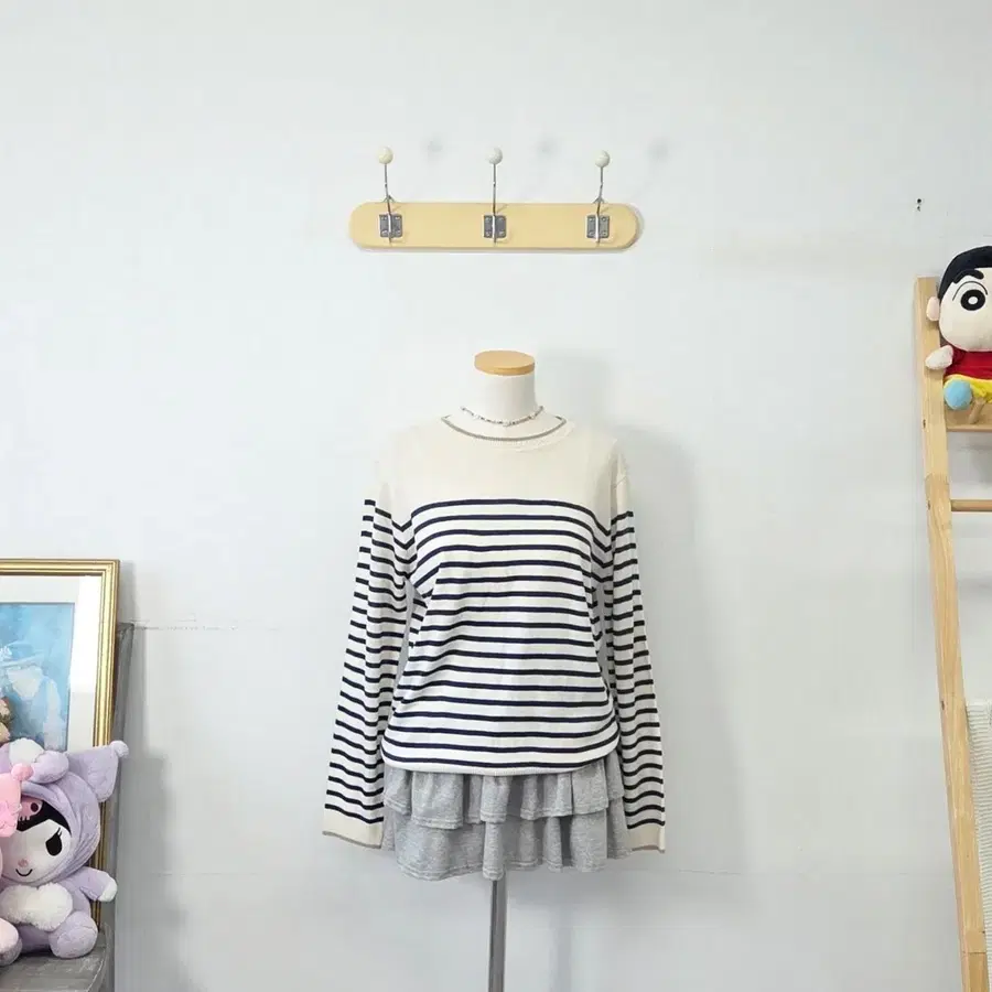 빈티지 만원샵 OLIVE DES OLIVE 스트라이프 니트