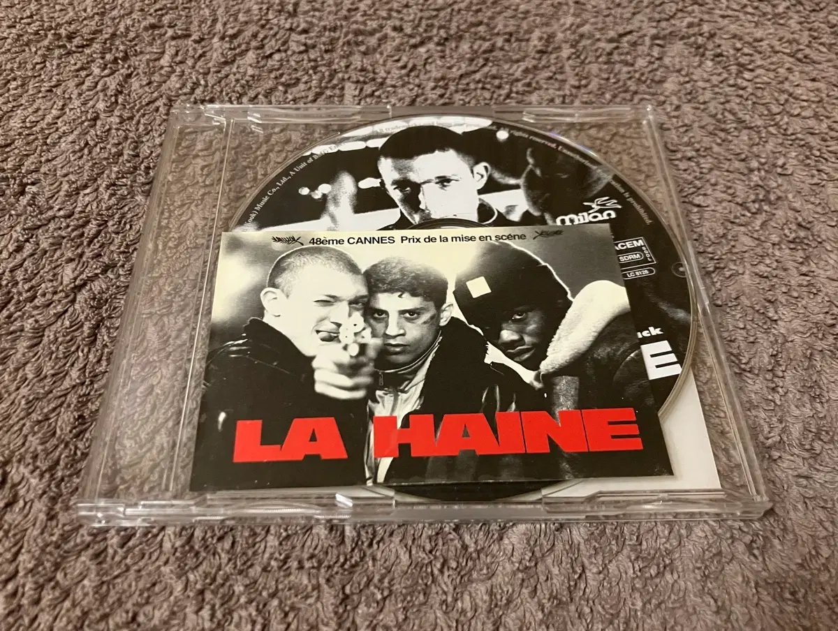 90년대 마티유카소비츠 감독 뱅상카셀 주연의 프랑스 영화 증오 La Haine 오리지널 사운드트랙 OST 영화음악 국내 라이센스 초판 홍보용(Promo) CD 시디