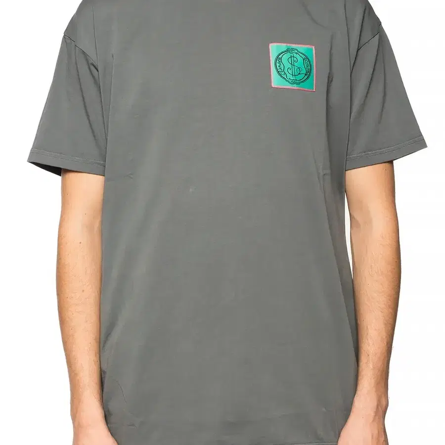 VIVIENNE WESTWOOD GREY PATCHED T-SHIRT