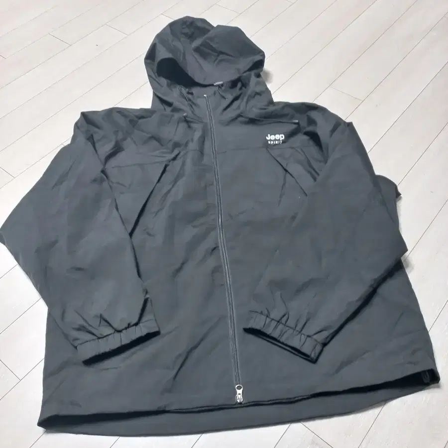 Jeep Spirit 브랜드의 깔끔한 블랙 바람막이 자켓3XL 115