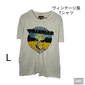 [인기 L 사이즈] 랭글러 Wrangler 프린트 T셔츠 빈티지풍