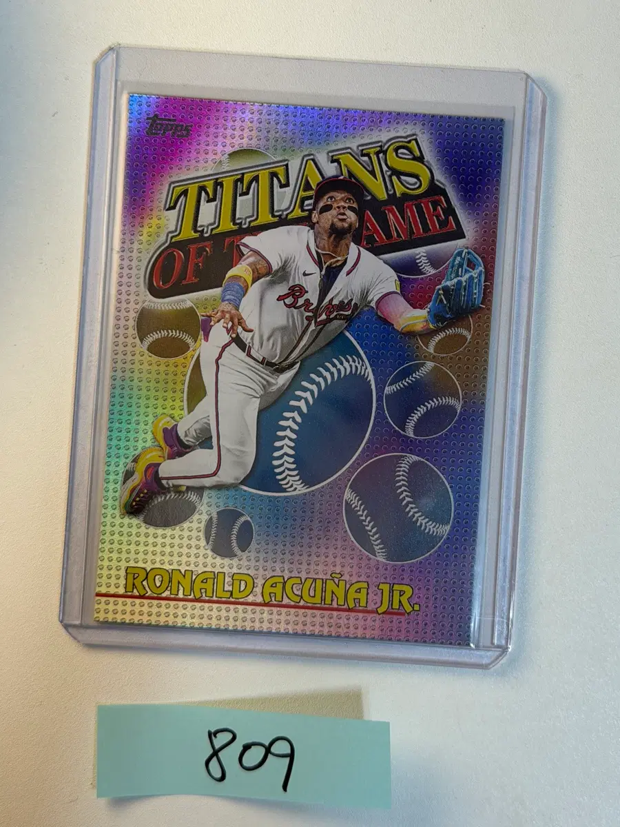아쿠냐 Topps MLB 야구카드 애틀란타