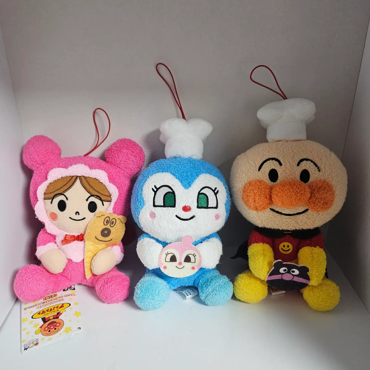[고전문구] 빈티지 호빵맨 인형 시리즈 3개