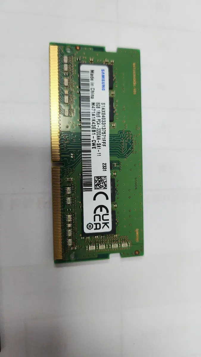 메모리 노트북용 PC4-3200(8G), 데스크 탑용 PC3-12800(4G)/PC3-10600U(1G)