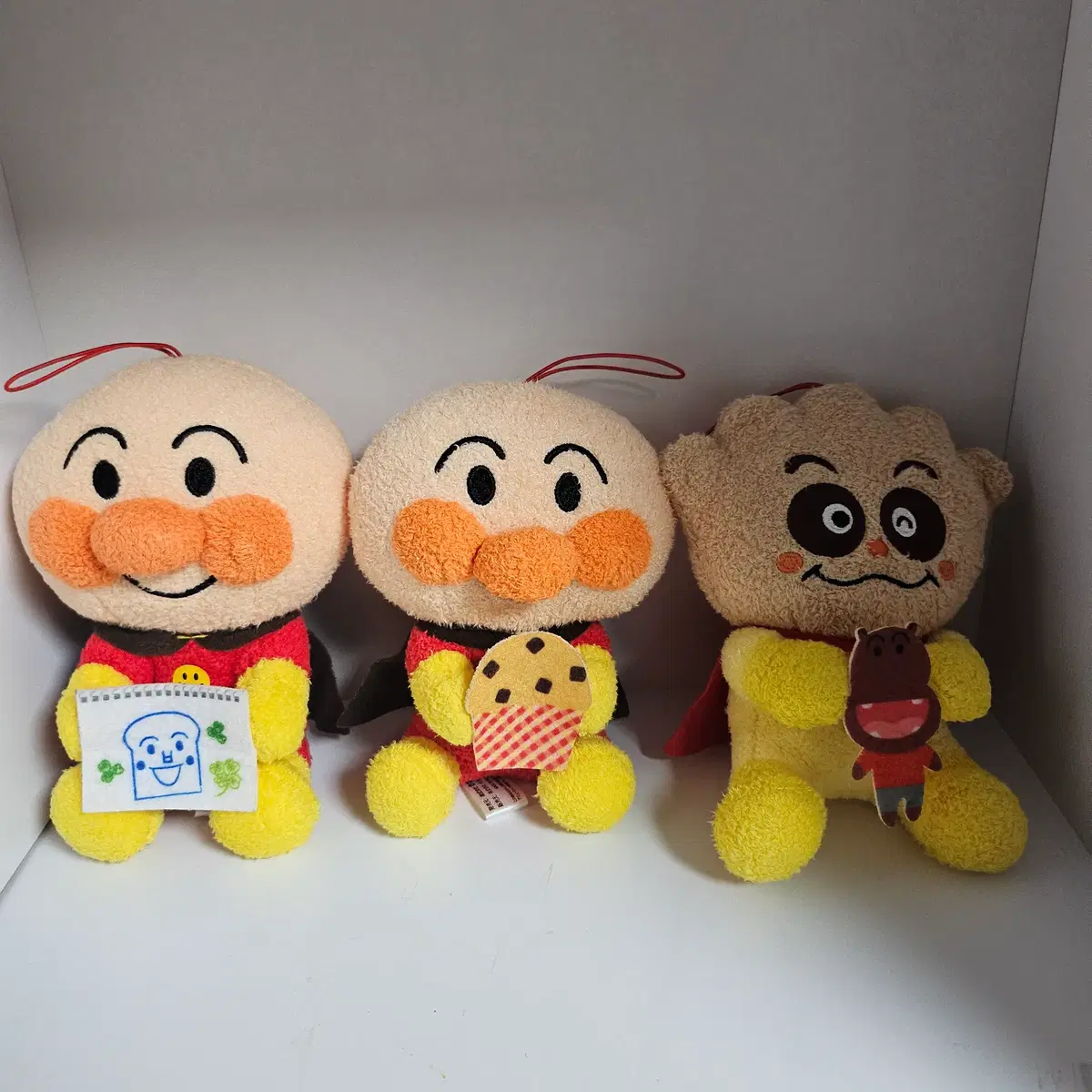 [고전문구] 빈티지 호빵맨, 카레빵맨 인형 시리즈 3개