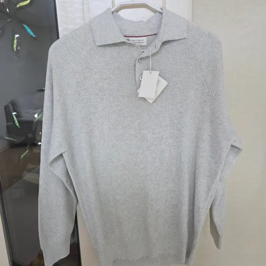 (새상품) 브루넬로 쿠치넬리 니트 폴로 니트 52size