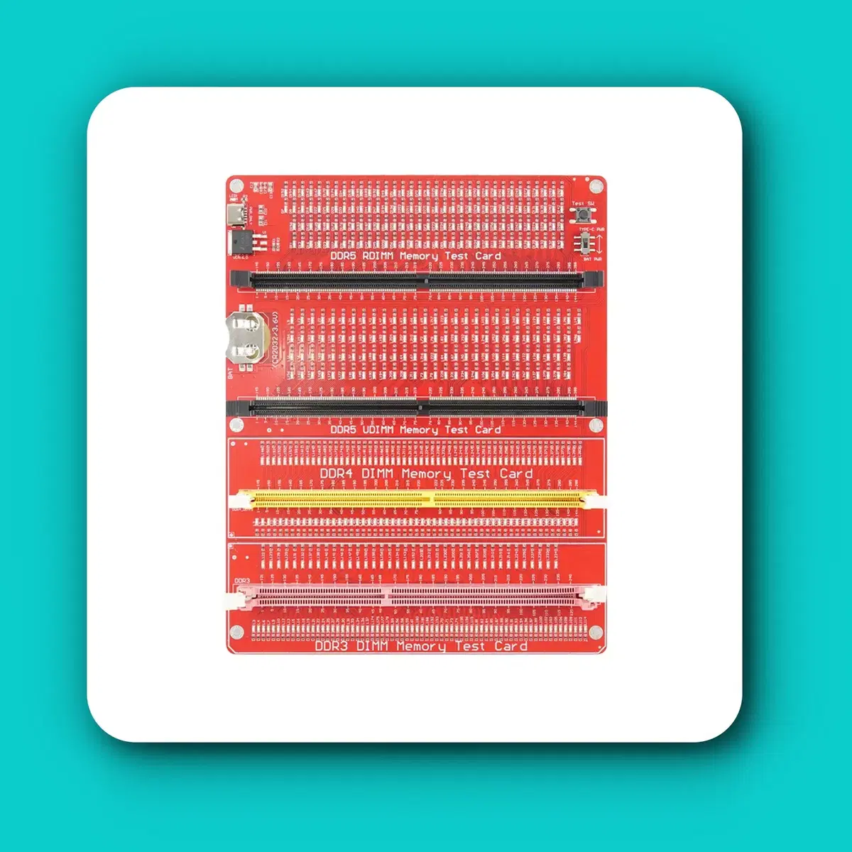 [딜러직판가/새상품]DDR3/DDR4/DDR5 메모리 테스트 카드 RAM 불량 문제 진단