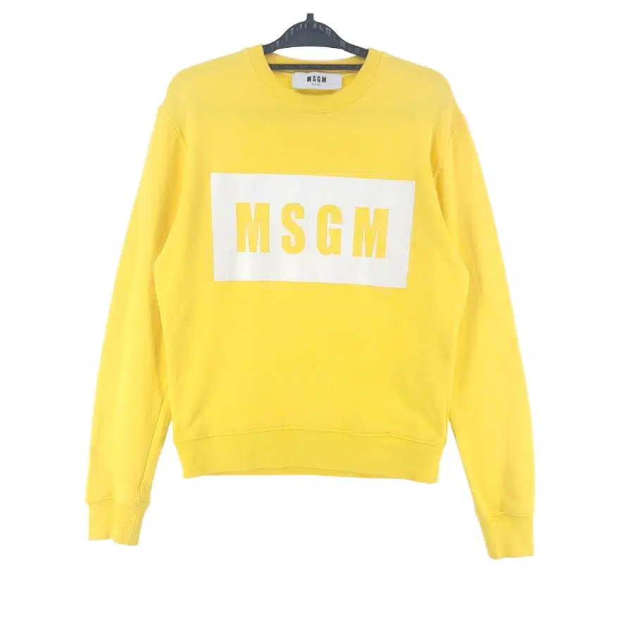 [여XS]MSGM 옐로우 로고 스 맨투맨[Y69-063]/레이디블루