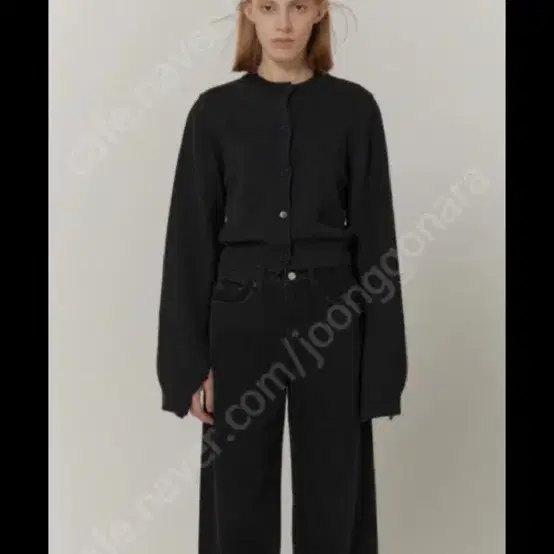 수아마르 pend wide-fit denim (black) m