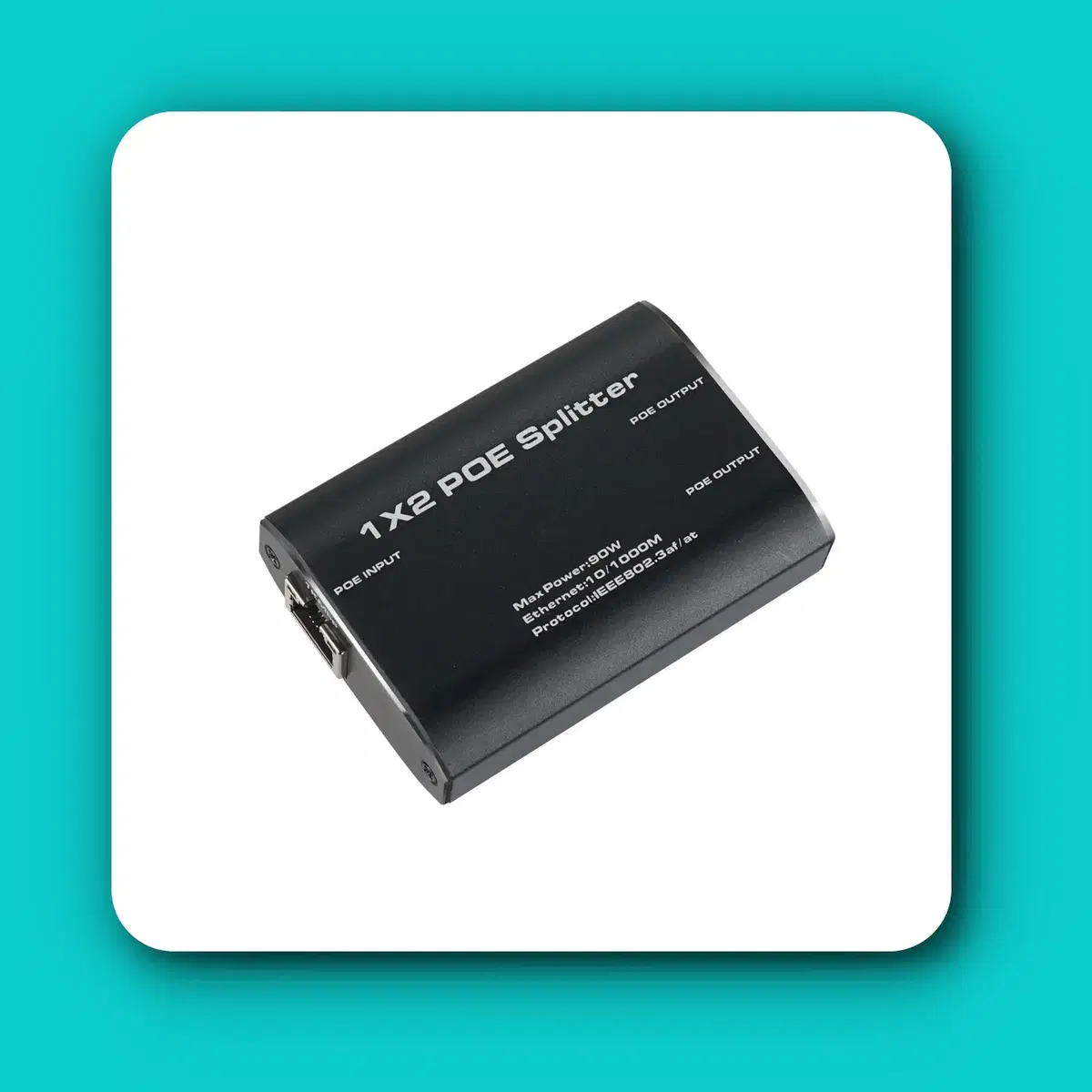 [딜러직판가/새상품]PoE 분배기 1:2 무전원 RJ45 CCTV 1000Mbps
