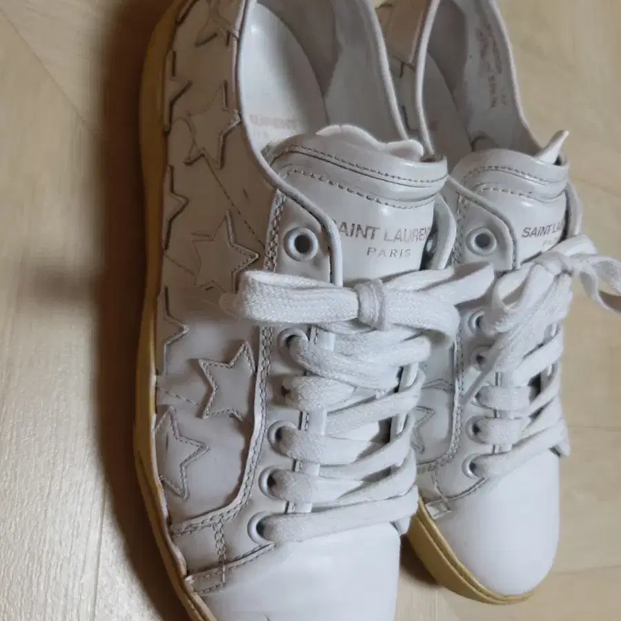 SAINT LAURENT PARIS 생로랑 (정품) 스니커즈 화이트 37