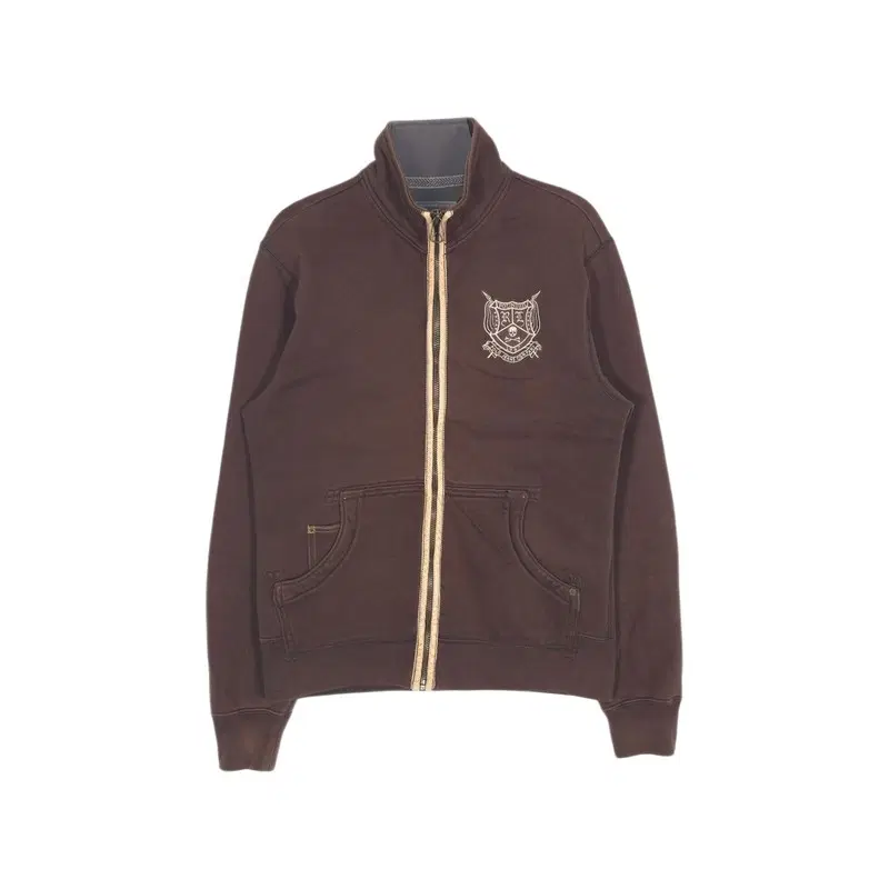 POLO JEANS CO 브라운 엘보패치 집업 M