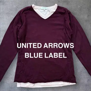 UNITED ARROWS V넥 레이어드 스타일 레이어드 티셔츠 M 사이즈