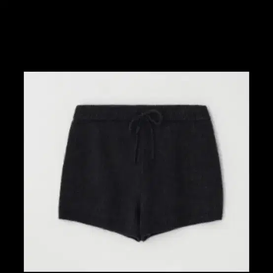윤슬샵 니트 쇼츠 팬츠 차콜 yoonseulshop