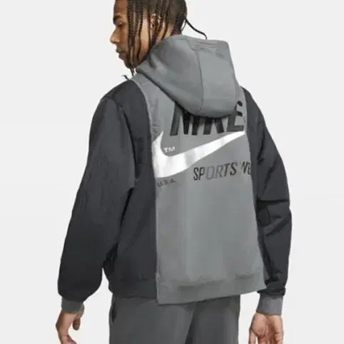 [105/29~31]NIKE NSW 후드 BRS 아이언 그레이 셋트