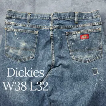 Dickies 페인트 튄 데미지 복구 데님 실측 W38 L32