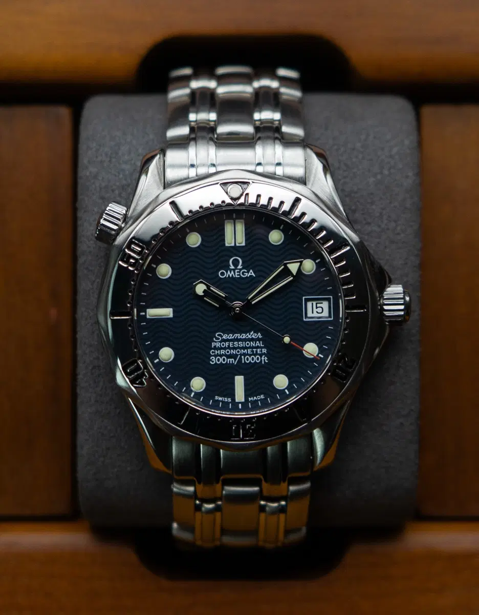 오메가 씨마스터300 프로페셔널 크로노미터 36mm 청판 오토매틱 시계