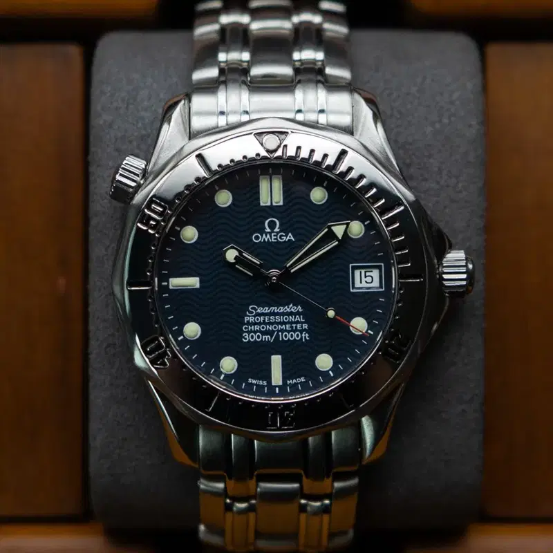 오메가 씨마스터300 프로페셔널 크로노미터 36mm 청판 오토매틱 시계