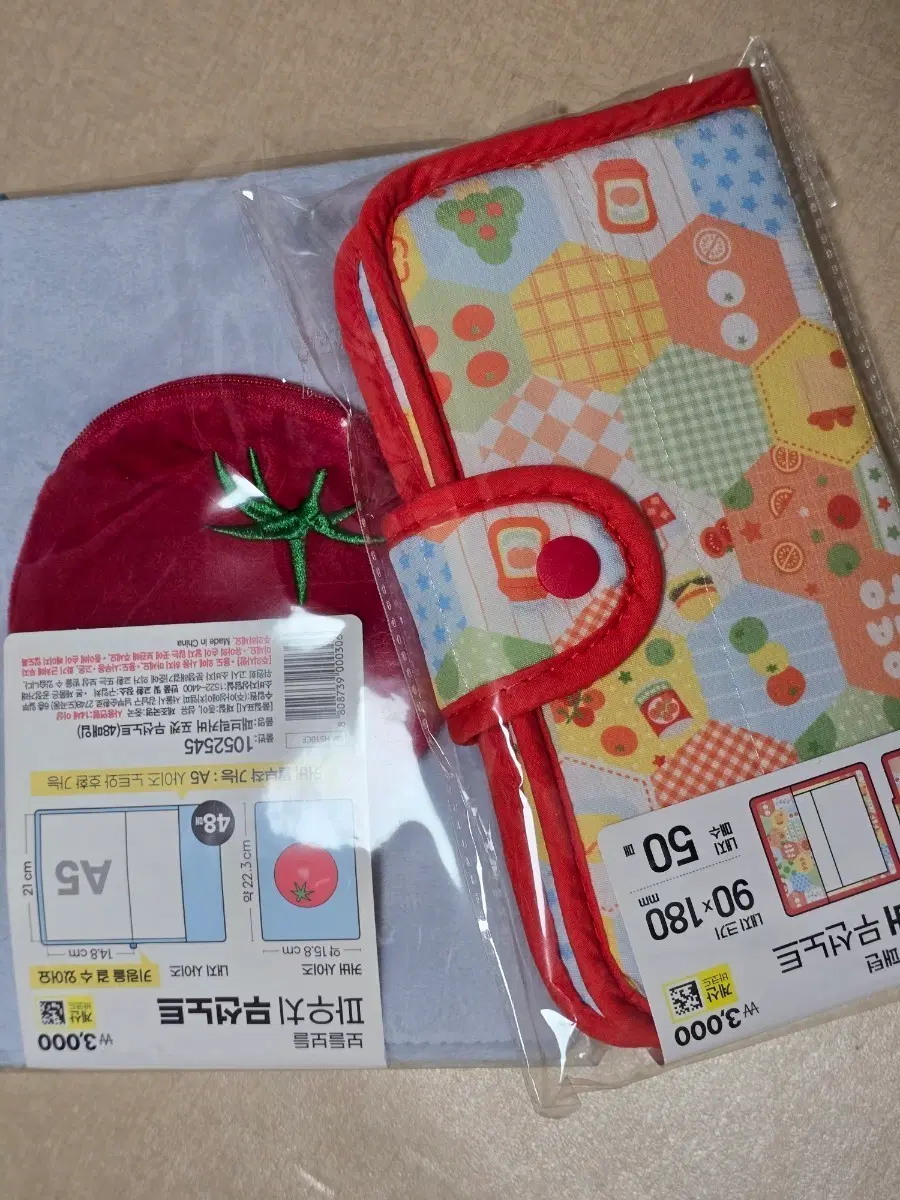 다이소 토마토 노트 원가양도 파우치 무선노트
