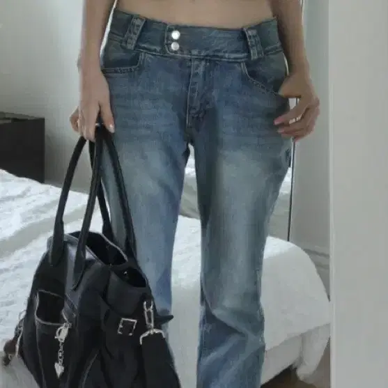 아이보렛 low-rise pocket jean
