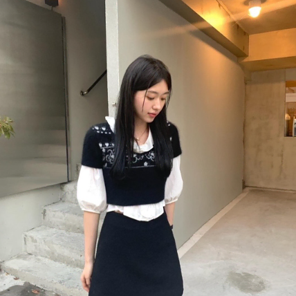르플레인 쿠키 레이스 스커트 m leplein