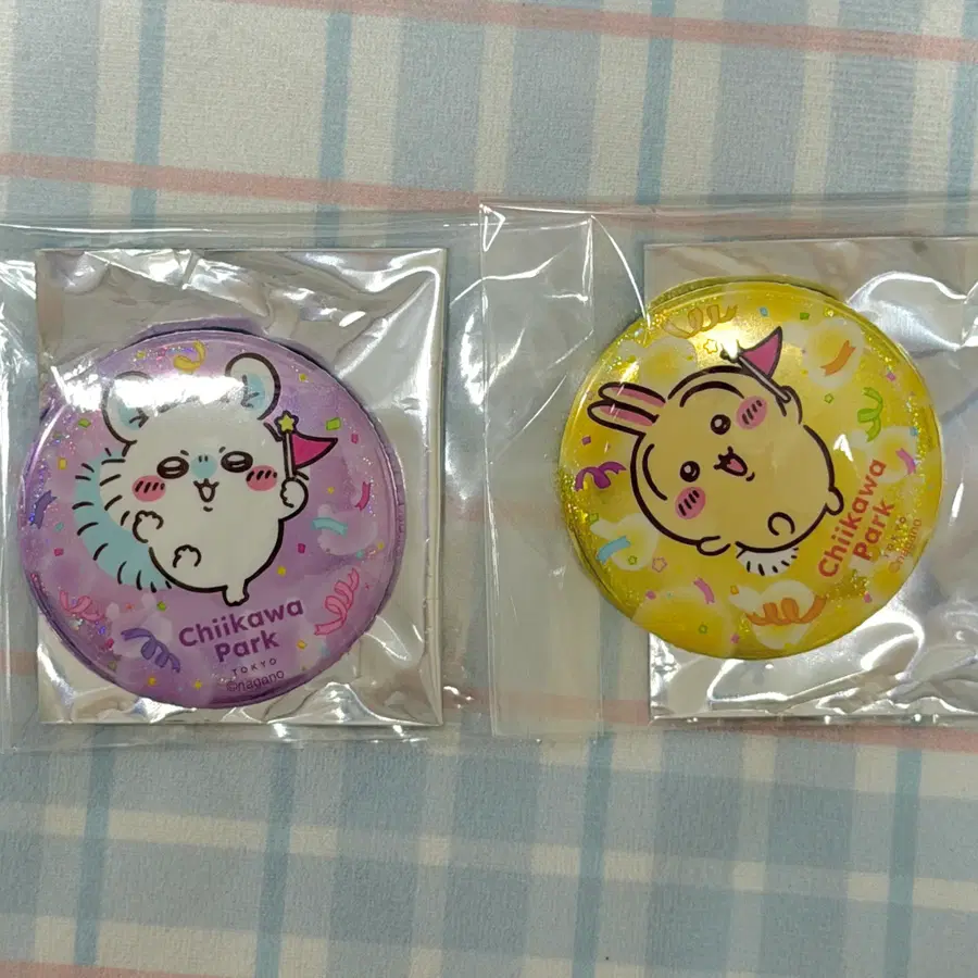 치이카와 파크 한정 캔뱃지 ㅣ 우사기 모몽가