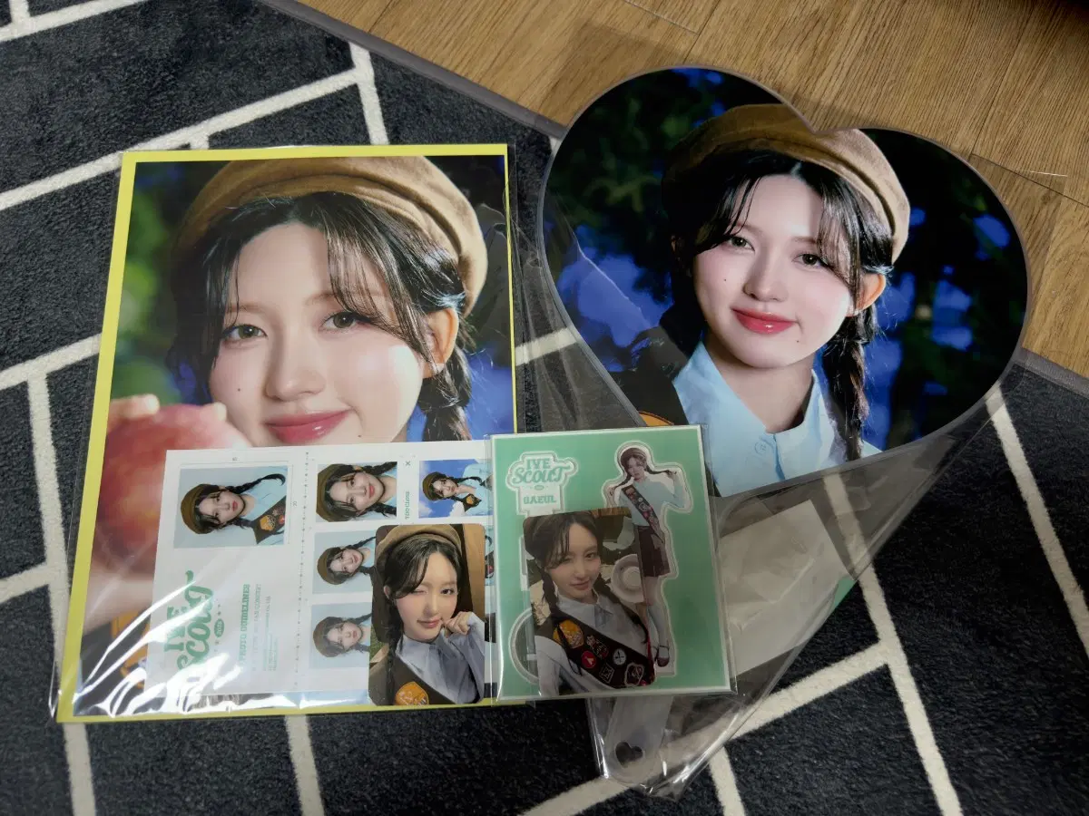 아이브 가을 팬콘 아이브스카웃 포토키트 우치와 아크릴 셋트