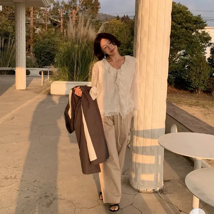 [새상품] 레이스 블라우스