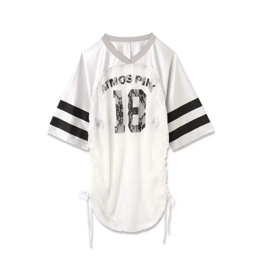 아트모스핑크 atmospink Lace Docking T-shirt SILVER