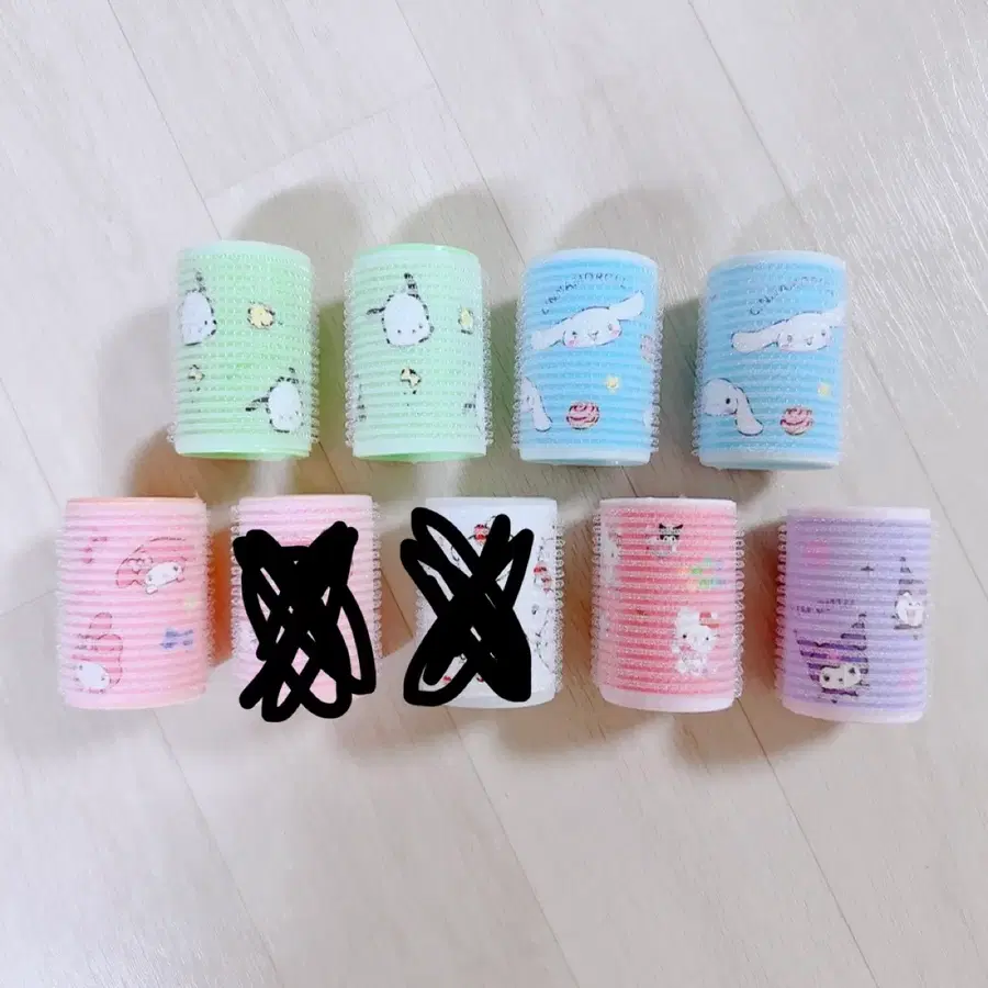 산리오 캐릭터 /헤어롤 ,롤빵 ,헤어 컬/ 마이멜로디 시나모롤 키티 포차코 쿠로미