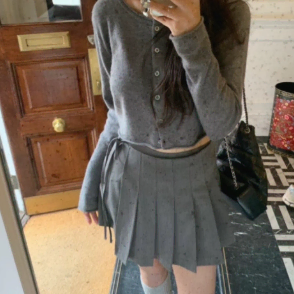 샵리즈 더위시 leeds 블레어 blaire 팬츠 스커트 차콜 M