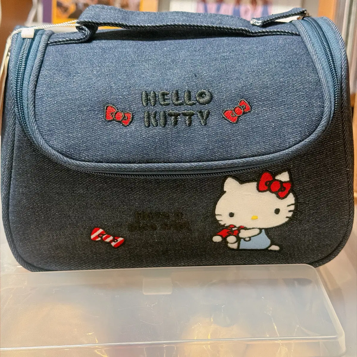 헬로키티 데님 가방
