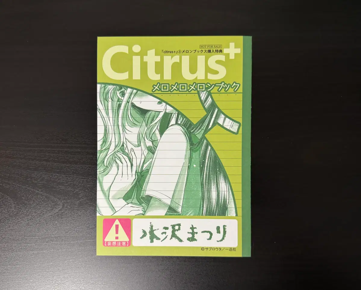 시트러스 citrus+ 3권 멜론북스 특전 소책자