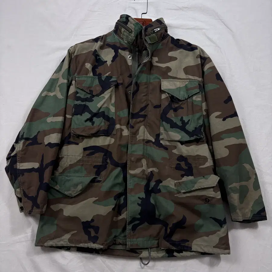 90s 미군 카모 우드랜드 M-65 필드 자켓 M-R