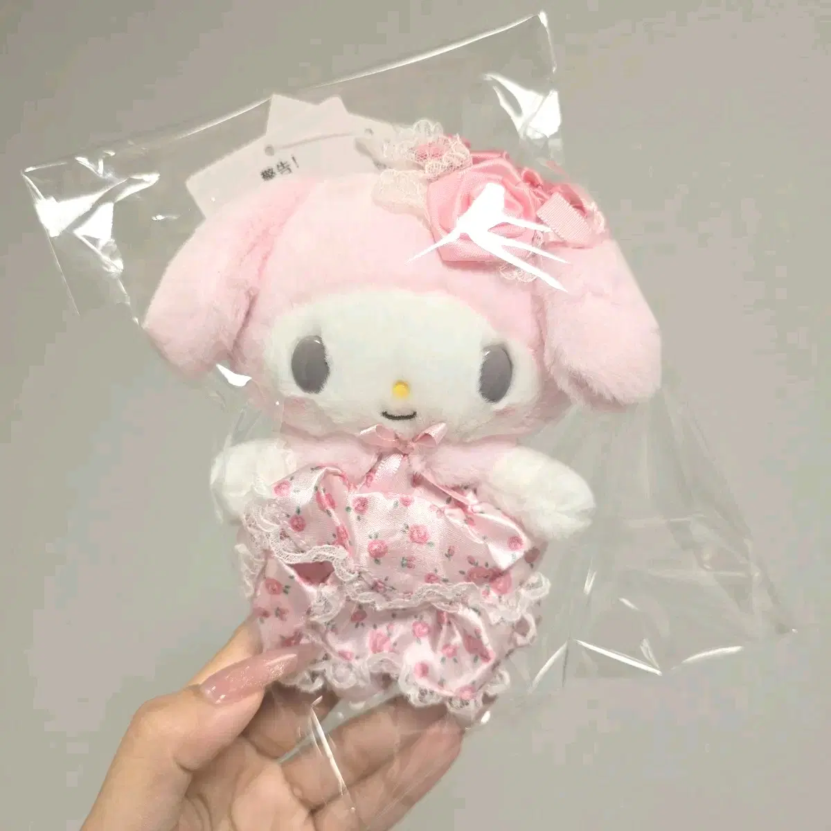 산리오 레이디 마이멜로디 마스코트 인형 키링마스코트 홀더 핑크