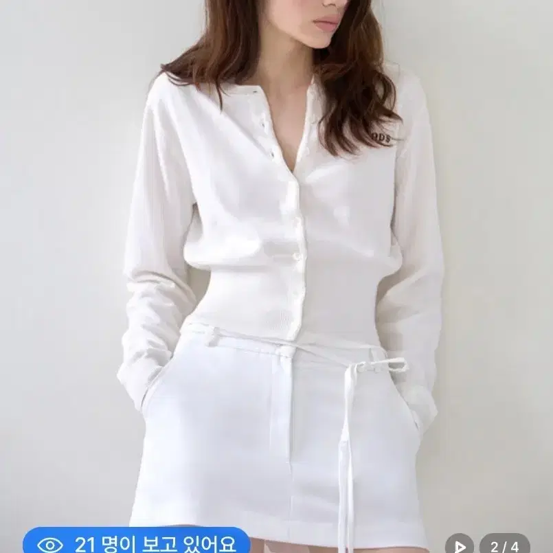 오디에스 모나 미니스커트 팬츠 (화이트)