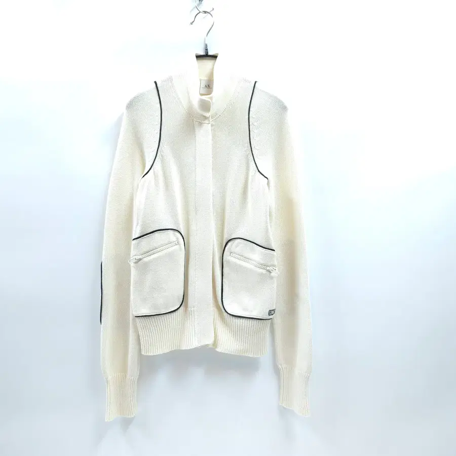 ARMANI EXCHANGE 아르마니 익스체인지 파이핑 코튼니트 집업가디건 C179