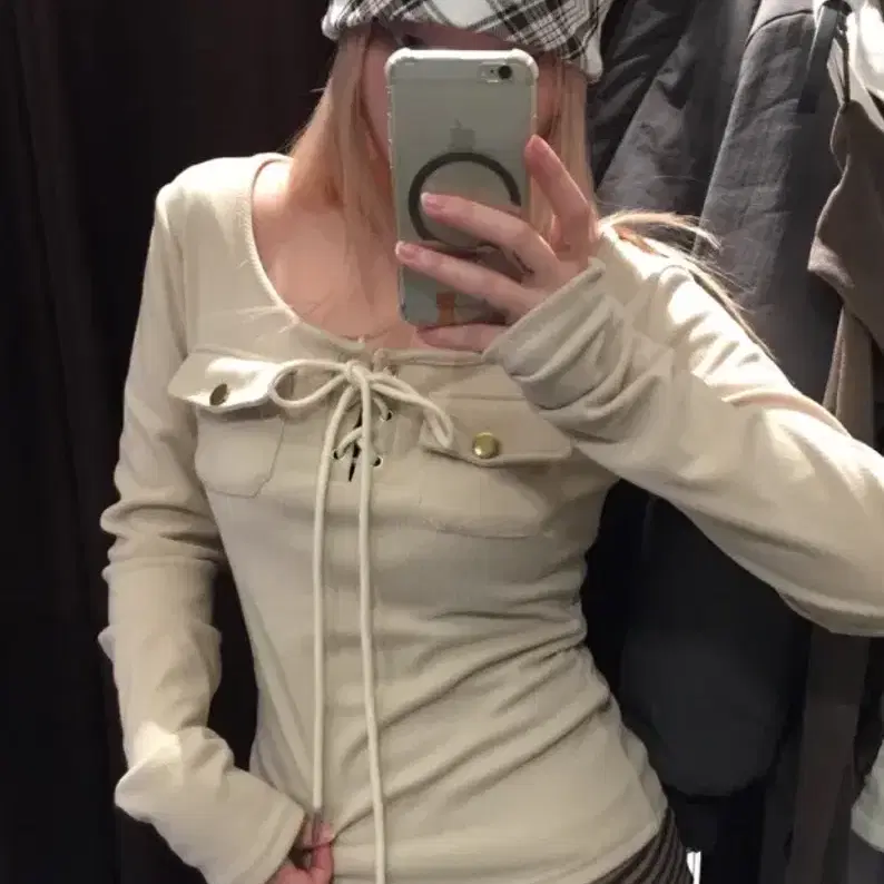 pocket corset t-shirt