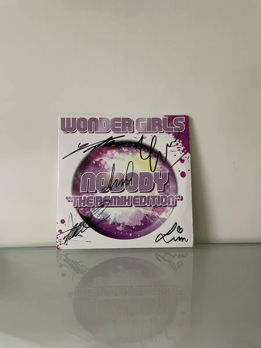 원더걸스 Nobody 리믹스 에디션 친필사인 CD