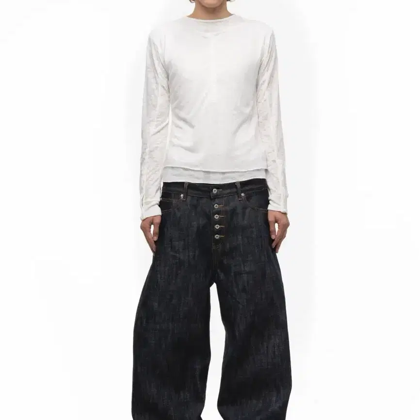 NO FAITH STUDIOS JAPANESE LOOSE FIT DENIM BLUE
