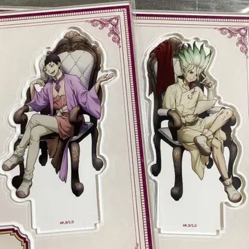 미개봉 새상품 이시가미 센쿠 아사기리 겐 아크릴 스탠드 Dr.STONE 대화