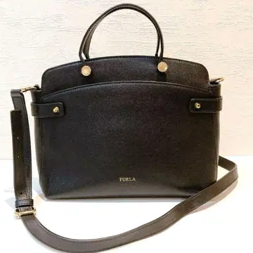 [새상품급] FURLA 아가타 토트백 핸드백 2way 블랙