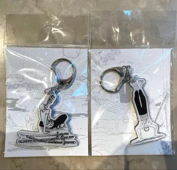 [새상품] 원피스 조로 점프샵 진보초 아크릴 키링 2개