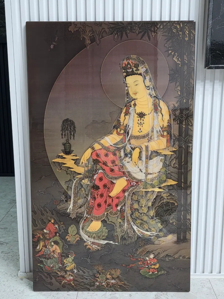 관음미소 고려불화 수월관음도 아크릴 액자