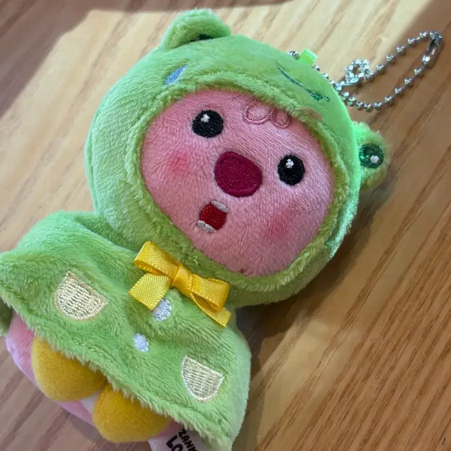 개구리 우비 잔망루피 인형 키링 새상품