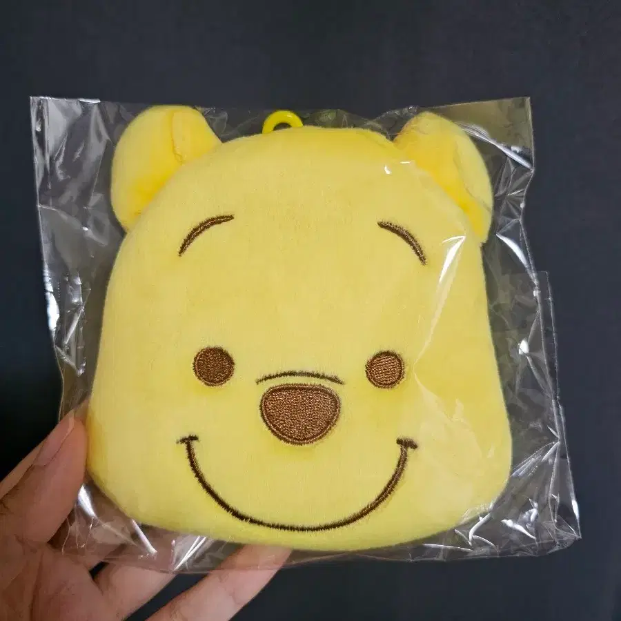 디즈니 곰돌이 푸 얼굴 동전지갑 키링