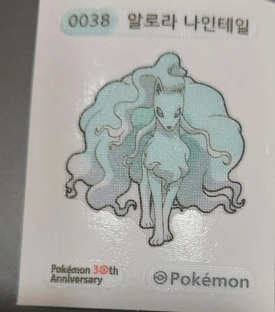 포켓몬 알로라 나인테일 띠부씰