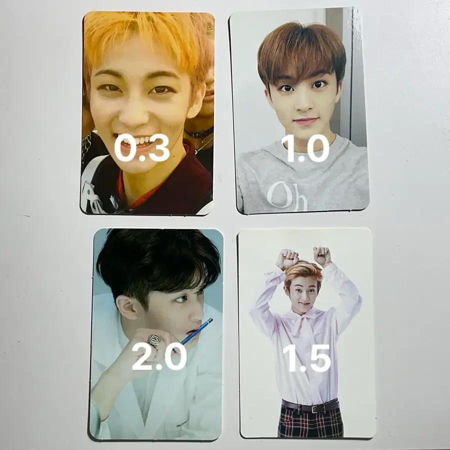 엔시티 마크 포카 소방차 웃맠 드림쇼 20시그 수능포카