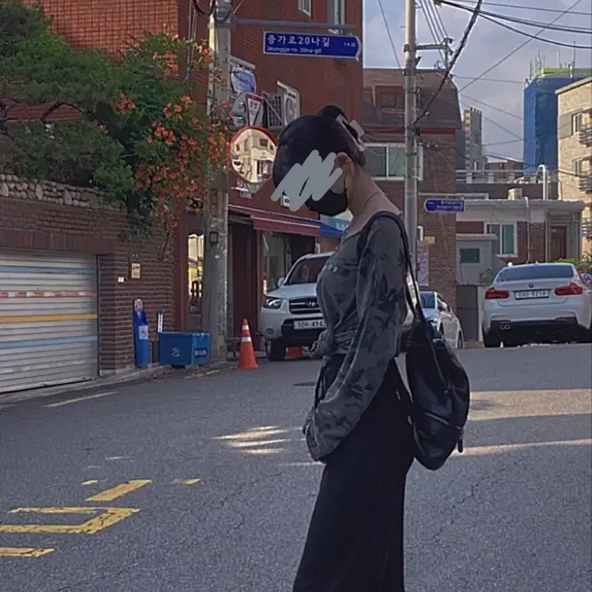 빈티지 패턴 티셔츠